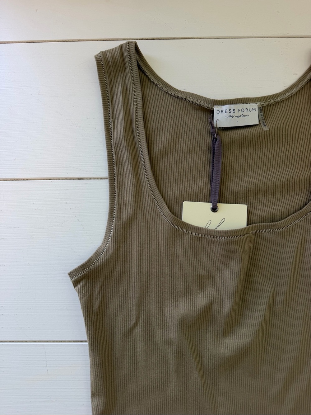 Dress Forum Ribbed Tank Top - Picture 2 of 3